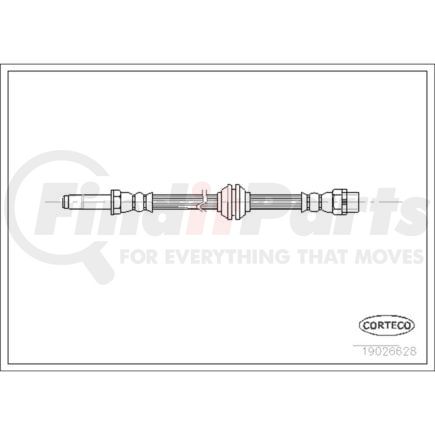 19026628 by CORTECO - Brake Hydraulic Hose