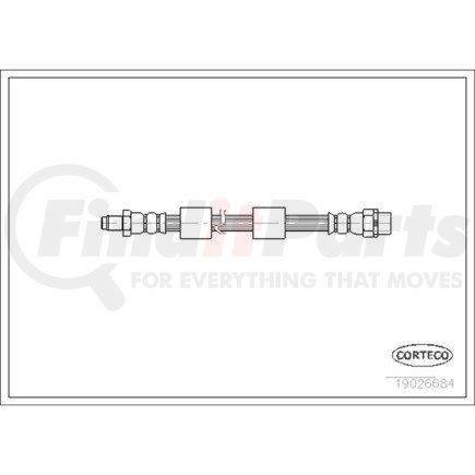 19026684 by CORTECO - Brake Hydraulic Hose