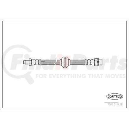 19031636 by CORTECO - Brake Hydraulic Hose