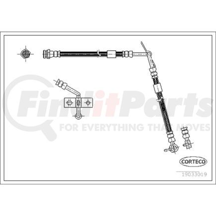 Corteco 19033019 Brake Hydraulic Hose