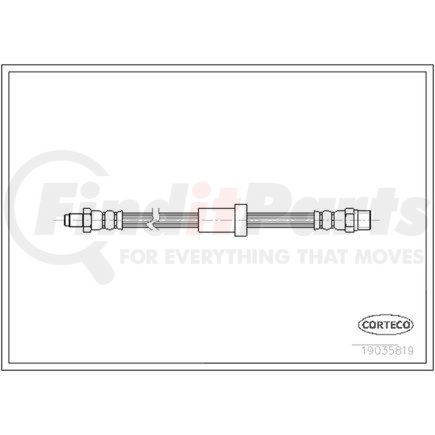 19035819 by CORTECO - Brake Hydraulic Hose