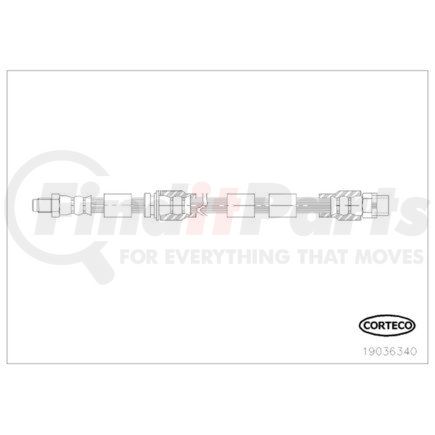 19036340 by CORTECO - Brake Hydraulic Hose