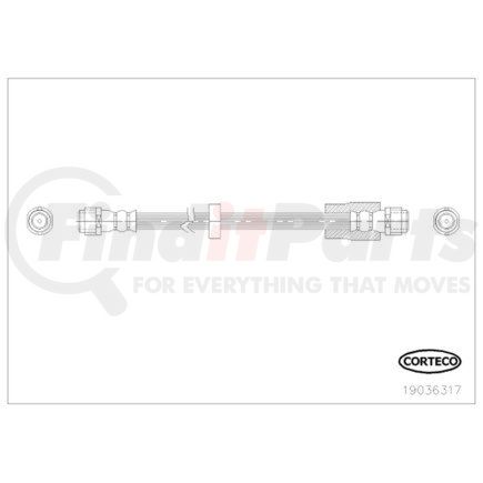 19036317 by CORTECO - Brake Hydraulic Hose