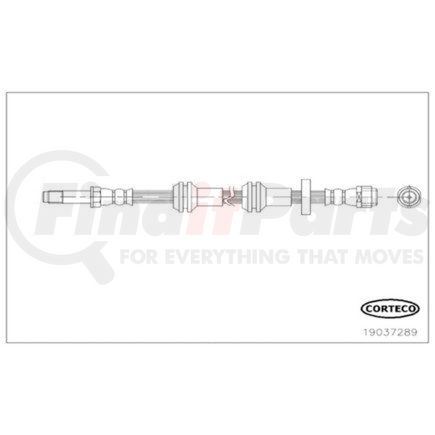 19037289 by CORTECO - Brake Hydraulic Hose