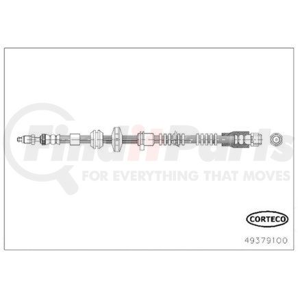 49379100 by CORTECO - Brake Hydraulic Hose