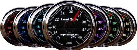 510-30-B by RIGHT WEIGH - Trailer Load Pressure Gauge - In-Dash Analog Load Scale, Black