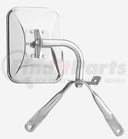 50101 by CHAM-CAL - Open Road 5 1/2"x 7 1/2" Light Duty Tripod Mirror Assembly, Stainless Steel