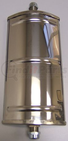 20851 by CHAM-CAL - Open Road 5"x 10" Jr. West Coast "Tube Through" Style Mirror, Stainless Steel