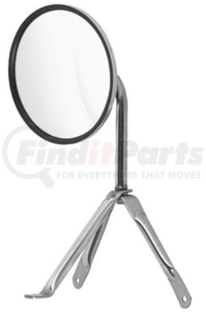 60121 by CHAM-CAL - Deluxe Hood & Fender Mini-Tripod Assembly with 8.5" Convex Mirror, Stainless Steel