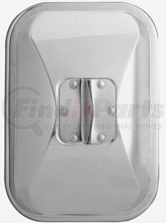 30501 by CHAM-CAL - Open Road 7 1/2"x 10 1/2" Medium Duty Truck Mirror, Stainless Steel