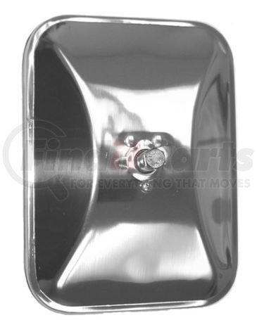 30151 by CHAM-CAL - Open Road 6"x 8" "Smooth Back" Light Truck Mirror, Stainless Steel