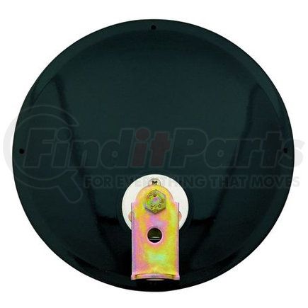 12703 by CHAM-CAL - Open Road 7 1/2" Convex Mirror, Offset Stud, Painted Black