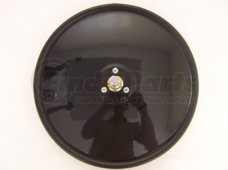 11103 by CHAM-CAL - Open Road 12" Convex Mirror, Painted Black