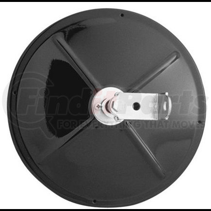 10803 by CHAM-CAL - Open Road 8 1/2" Convex Mirror, Painted Black