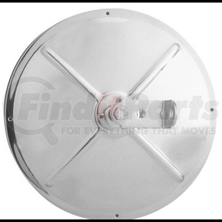 10801 by CHAM-CAL - Open Road 8 1/2" Convex Mirror, Stainless Steel