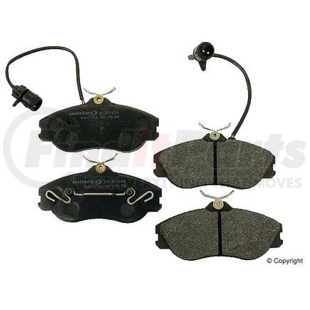 D 448 MTX by MINTEX - Disc Brake Pad for VOLKSWAGEN WATER