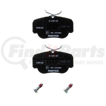 MDB 1402 by MINTEX - Disc Brake Pad for MERCEDES BENZ