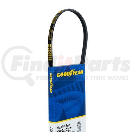 1030335 by GOODYEAR - Serpentine Belt - Multi V-Belt, 33.5 in. Effective Length, Polyester
