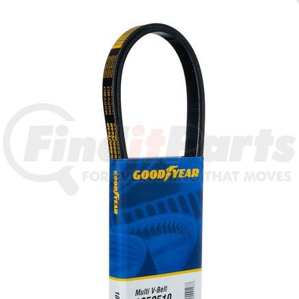 1050320 by GOODYEAR - Serpentine Belt - Multi V-Belt, 32 in. Effective Length, Polyester