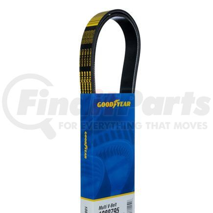 1080770 by GOODYEAR - Serpentine Belt - Multi V-Belt, 77 in. Effective Length, Polyester