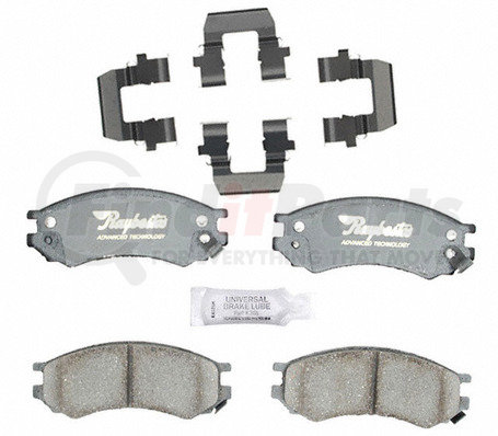 ATD507C by RAYBESTOS - Brake Parts Inc Raybestos AT Overstock Ceramic Disc Brake Pad Set