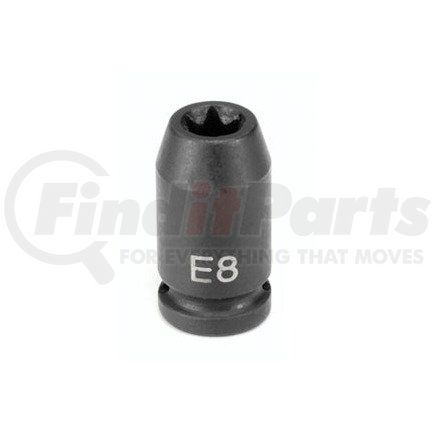 910ET by GREY PNEUMATIC - 1/4" Drive x E10 Standard External Star Impact Socket