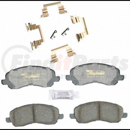 ATD866C by RAYBESTOS - Brake Parts Inc Raybestos AT Overstock Ceramic Disc Brake Pad Set