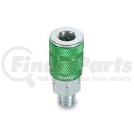 A71420B-X by LEGACY MFG. CO. - ColorConnex Type B, 1/4" Body, 1/4" MNPT Sleeve coupler, Green Anodized