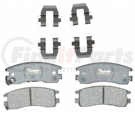Raybestos ATD698C Disc Brake Pad Set Brake Parts Inc Raybestos AT Overstock Ceramic Disc Brake Pad Set
