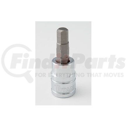 15607 by TITAN - Hex Bit Socket, 3/8" Drive, 7mm, Chrome