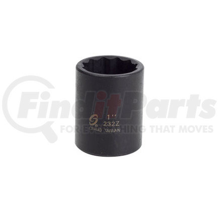 232Z by SUNEX TOOLS - 1/2" Drive, 12 Pt. Impact Socket, 1"