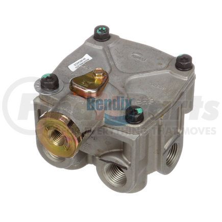 065675 by BENDIX - Air Brake Relay Valve - 2 Supply Ports, 4 Delivery Ports, 1/2-14 NPT, 1/4-18 NPT, 3/8-18 NPT