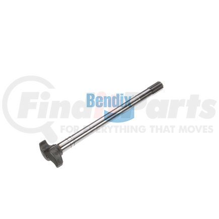 17-581 by BENDIX - Air Brake Camshaft - Left Hand, Counterclockwise Rotation, Multiple Applications with Standard "S" Head, 20-3/8 in. Length