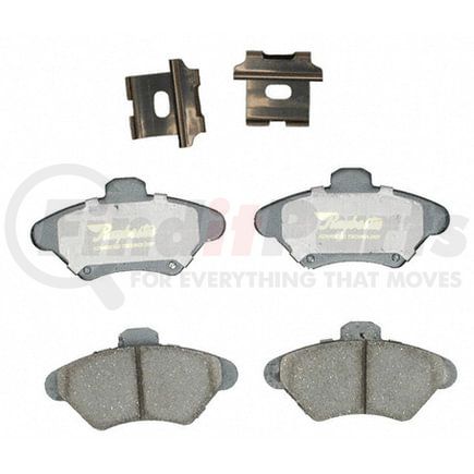 Raybestos ATD600C Disc Brake Pad Set Brake Parts Inc Raybestos AT Overstock Ceramic Disc Brake Pad Set