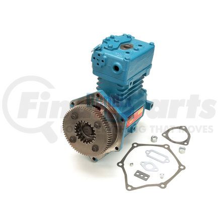 5004187 by BENDIX - Tu-Flo® 750 Air Brake Compressor - Remanufactured, Flange Mount, Gear Driven, Water Cooling