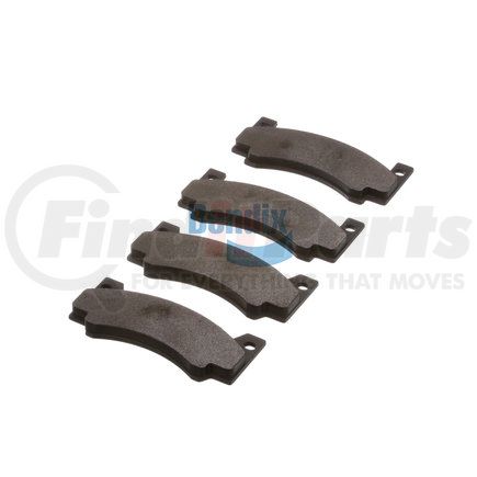 E10700850 by BENDIX - Formula Blue™ Hydraulic Brake Pads - Semi-Metallic, Without Shims, Front, 774-D22, 781-D39, 781A-D39, 781A-D55, 7018-D85, 7018A-D85 FMSI