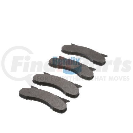 E10704500 by BENDIX - Formula Blue™ Hydraulic Brake Pads - Semi-Metallic, Without Shims