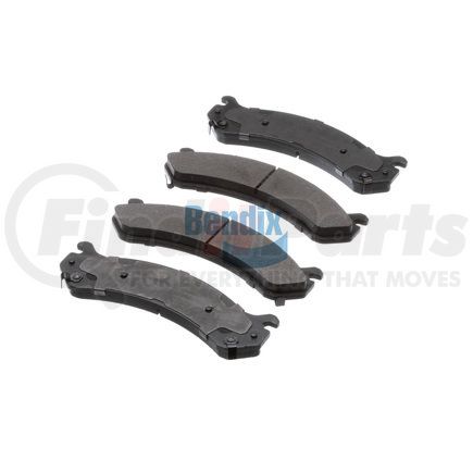 E10707840 by BENDIX - Formula Blue™ Hydraulic Brake Pads - Semi-Metallic, Without Shims