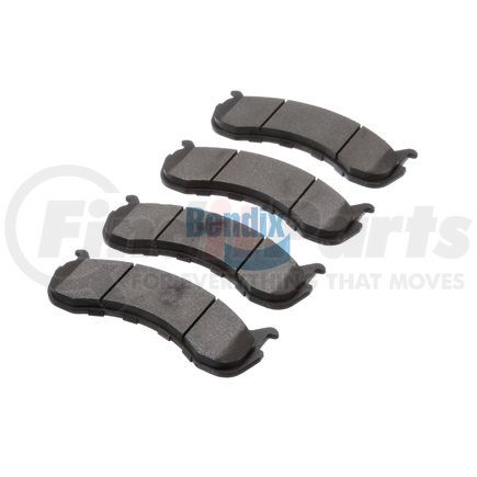 E10707861 by BENDIX - Formula Blue™ Hydraulic Brake Pads - Semi-Metallic, Without Shims