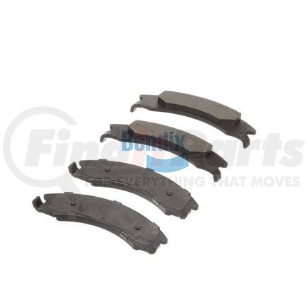 E10713290 by BENDIX - Formula Blue™ Hydraulic Brake Pads - Semi-Metallic, Without Shims