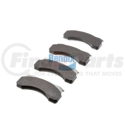 E10902360 by BENDIX - Formula Blue™ Hydraulic Brake Pads - Premium Semi-Metallic, With Shims, Front