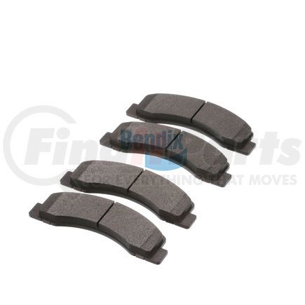 E10907560 by BENDIX - Formula Blue™ Hydraulic Brake Pads - Premium Semi-Metallic, With Shims