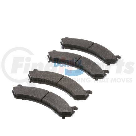 E10907840 by BENDIX - Formula Blue™ Hydraulic Brake Pads - Premium Semi-Metallic, With Shims