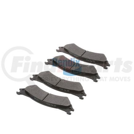 E10908020 by BENDIX - Formula Blue™ Hydraulic Brake Pads - Premium Semi-Metallic, With Shims