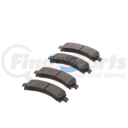 E10909741 by BENDIX - Formula Blue™ Hydraulic Brake Pads - Premium Semi-Metallic, With Shims