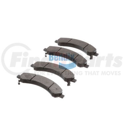 E10909890 by BENDIX - Formula Blue™ Hydraulic Brake Pads - Premium Semi-Metallic, With Shims