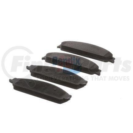 E10910700 by BENDIX - Formula Blue™ Hydraulic Brake Pads - Premium Semi-Metallic, With Shims, Front, 7975-D1070 FMSI