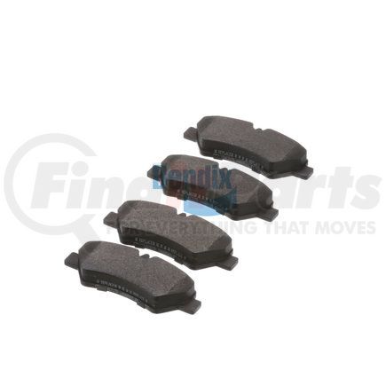 E10913170 by BENDIX - Formula Blue™ Hydraulic Brake Pads - Premium Semi-Metallic, With Shims, Rear, 8431-D1317 FMSI