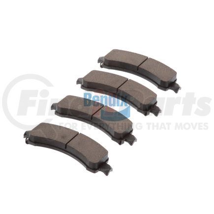 E11009740 by BENDIX - Formula Blue™ Hydraulic Brake Pads - Ceramic, With Shims, Rear, 7875-D974 FMSI