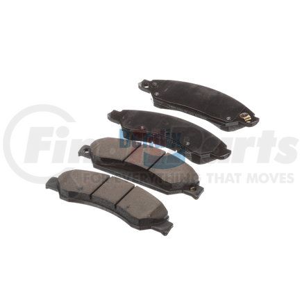 E11010920 by BENDIX - Formula Blue™ Hydraulic Brake Pads - Ceramic, With Shims, Front, 7997-D1092 FMSI